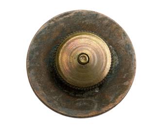 Authentic WWI US Army "US 47" Blackened Bronze Collar Disk - 47th Infantry Regiment - Military Collectible