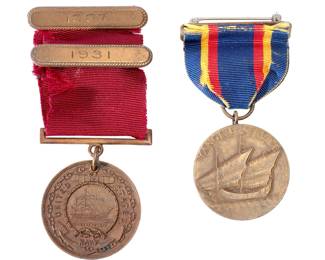Named Pre-WWII US Navy Medal Group - Yangtze Service & Engraved Good Conduct, USS Rigel
