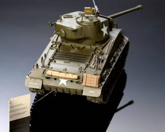 Franklin Mint 1:24 Die-Cast M4A3E8 Sherman "Easy Eight" Tank, WWII Armour Collection