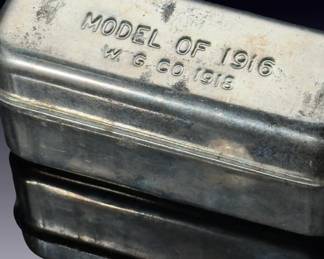 Original WWI U.S. Army Model 1916 Bacon Can - Dated 1918