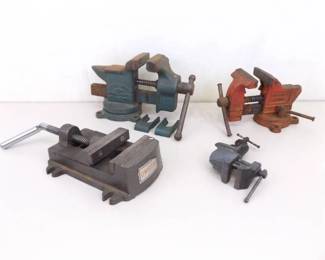 Lot of Antique and Vintage Vises 
