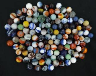 Lot of Vintage and Antique Marbles
