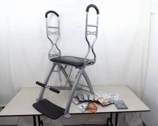 Malibu Pilates Pro Chair with Sculpting Handles and 7 Instructional, etc. DVD's
