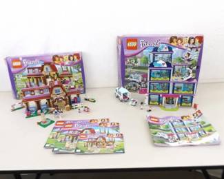 2 Sets of Lego Friends #41126 and #41318 with Mini Figures and Original Boxes
