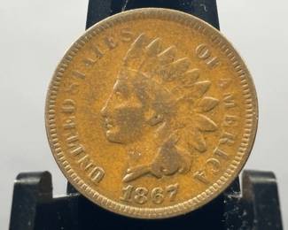 1867 Indian Head Penny VG Grade
