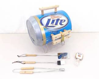 NEW Miller Light Tap Handle, Grill, and Accessories 
