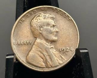 1924-D Lincoln Wheat Penny VF Grade
