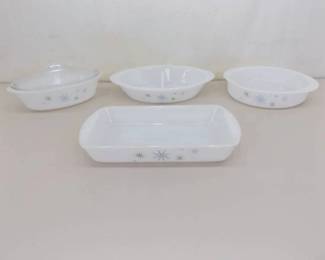 Lot of Vintage MCM Design Glasbake 
