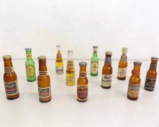 Lot of Vintage 1930's and 40's Novelty Miniature Beer Bottle Collection
