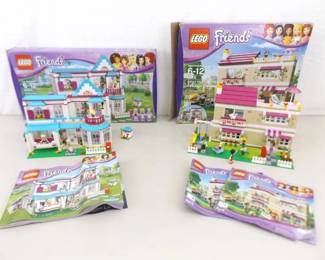 2 Sets of Lego Friends #3315 and #41314 with Mini Figures and Original Boxes
