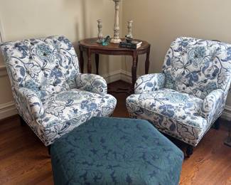 Pier 1 overstuffed chairs LIKE NEW