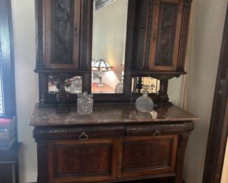 Italian marble sideboard bar