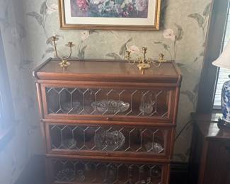 Globewernicke? Leaded glass barrister case