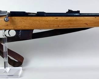 Spain/ CAI Destroyer 9mm Bergmann Bolt Action Rifle SN# 43552, Flaming Bomb Marks, Leather Sling