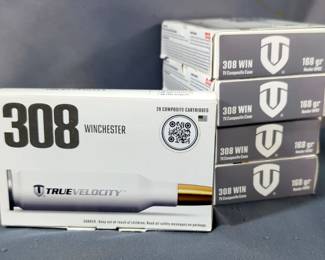True Velocity 308 Win Ammo, Approx 100 Rounds