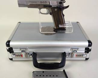 Smith & Wesson Performance Center 945-1 .45 ACP Pistol SN# RSA1575, 2 Total Mags, Case Code Is Currently Set To 000, In Lockable Hard Case 