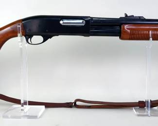 Remington Wingmaster Model 870 12 ga Pump Action Shotgun SN# 1223772V, Leather Sling, For 2 3/4" Or Shorter Shells, 20" Bbl