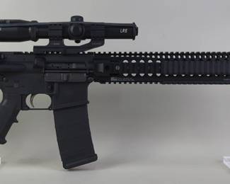 Spike's Tactical Zombie Mod SL15 5.56x45 Nato Rifle SN# SAR20668, 5 Total Mags, Adjustable Stock, Burris P.E.P.R LRS 1x-4x Fullfield 30 Scope, In Hard Case