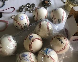 Cubs autographed baseballs