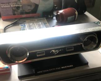 Mustang clock radio