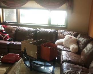 leather sectional