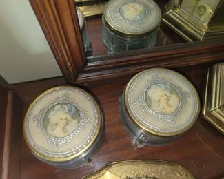 Vintage dresser jars