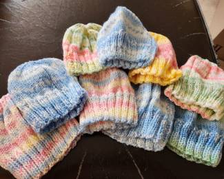 Handmade infant caps