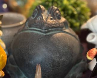Love this frog watching you.