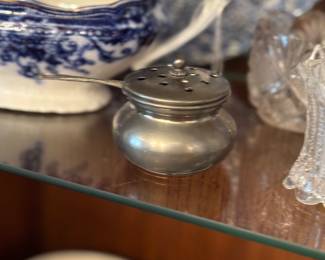 Love this pewter potpourri container