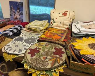 Beaded Placemats and runners