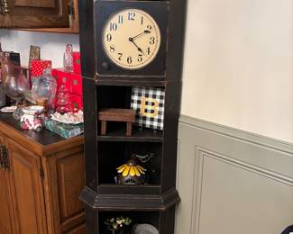 Primitive style clock shelf
