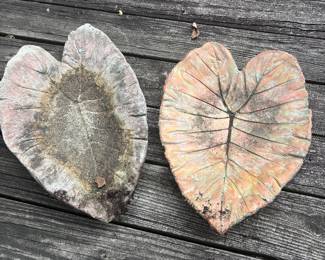 Concrete Leaves for patio, deck or lawn