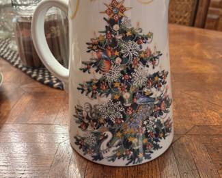 William Sonoma Christmas Tree Pitcher