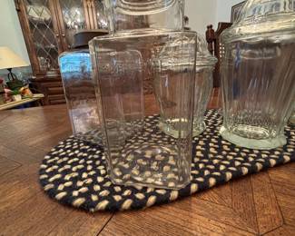 Licorice vintage Jar with lid