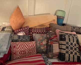 Pillows Pillows Pillow of all sizes and fabrics and patterns