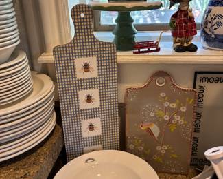 Cheese and Cutting boards (painted)