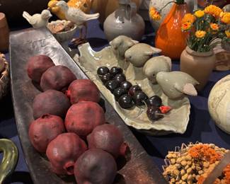 Wonderful primitive and ceramic, pottery decor