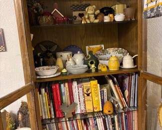 Curio Cabinet and wine glass holder