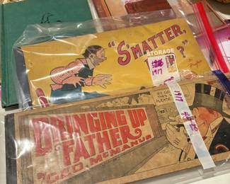 "Mutt and Jeff", "Smatter Storage" "Bringing Up Father by Geo. McManue