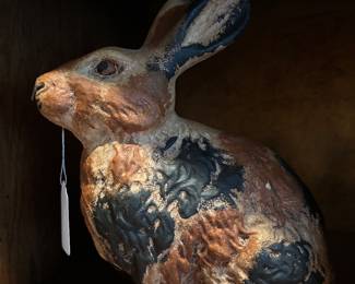 Wooden Bunny Painted