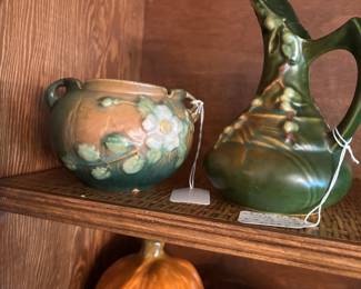 Roseville Vase and Pitcher