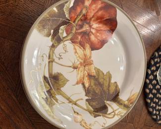 William Sonoma Pumpkin Plates