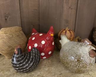 Ceramic Chickens