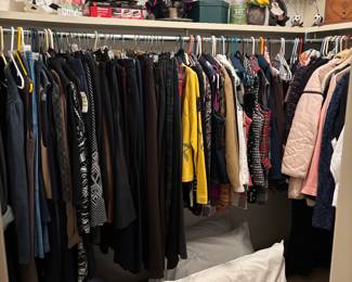 Womens Apparel - sizes available, 6,8,10. SML Sweaters and coats.  Name Brands in great condition.