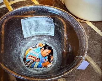 Known and Admired Navajo sandpainter Wayne Tom, from the Four Corners region also known for his pottery.
