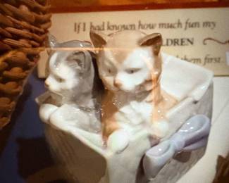 Lladro Kittens in a box