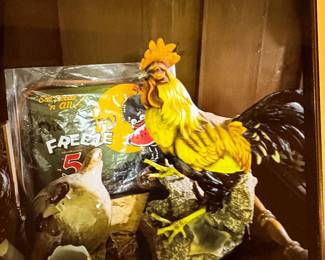 Large 13" Rooster on Stand 