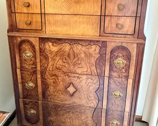 Art Deco style tiger oak dresser