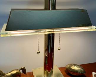 Brass desk lamp