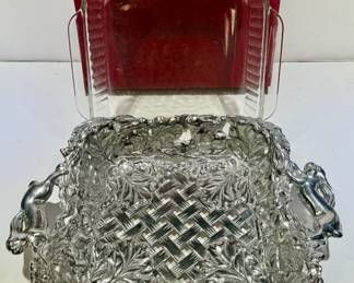 Arthur Court bunny Pyrex casserole holder